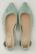 Leder-Ballerinas, Cut-Out, Weite H