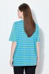Shirt, A-linje, V-udskæring, korte ærmer, stribemix
