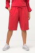 Corsaire Rose en molleton WashOut, jambe droite, poches
