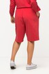 Corsaire Rose en molleton WashOut, jambe droite, poches