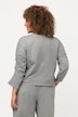 Genser, kort, oversized, rund hals, 3/4 ermer