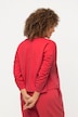 Genser, kort, oversized, rund hals, 3/4 ermer