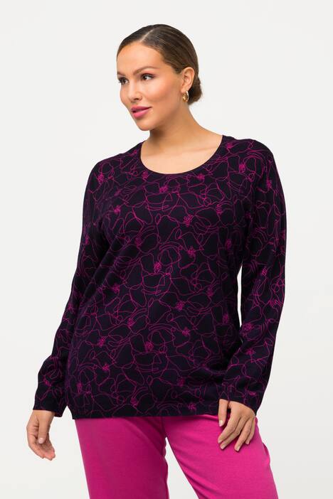 Pullover, Rundhals, Langarm, weicher Feinstrick