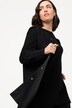 Vest som kan vendes, nappa-/semsket skinn-look, rund hals, ermeløs