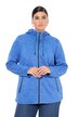 Bunda z pleteného flísu, kapuce, kapsy zip