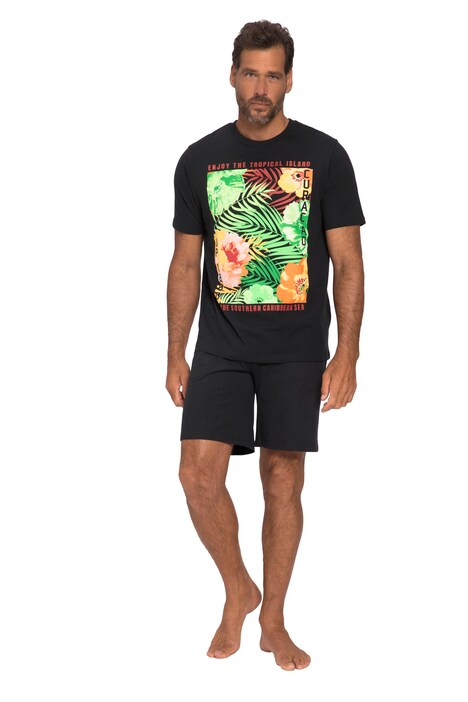 Pyžamo, krátké, tričko s potiskem, šortky, do 7XL