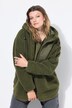 Teddyjacke, oversized, Kapuze, Langarm