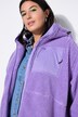 Teddy jas, oversized, capuchon, lange mouw
