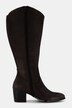 Bottes en cuir, tige XL, nubuck, largeur H