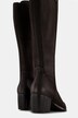 Bottes en cuir, tige XL, nubuck, largeur H