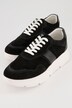 Skinnsneaker, chunky såle, utskiftbar fotseng, bredde H