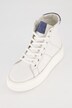 Sneakers en cuir, tige montante, largeur H