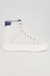 Sneakers en cuir, tige montante, largeur H
