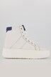 Sneakers en cuir, tige montante, largeur H