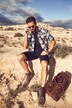 overhemd, beachwear, korte mouwen, linnen blend, tropical print, Cuba kraag