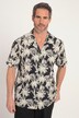 overhemd, beachwear, korte mouwen, linnen blend, tropical print, Cuba kraag