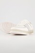 Sneakers en cuir, perforations sportives, largeur H
