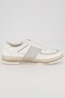 Sneakers en cuir, perforations sportives, largeur H