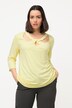 Shirt, Cut-Outs, Classic, Rund hals, 3/4-ærmer
