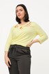 Shirt, Cut-Outs, Classic, Rund hals, 3/4-ærmer