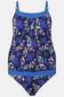 Abstract Ladyfinger Extra Long Tankini Set