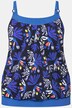 Abstract Ladyfinger Extra Long Tankini Set
