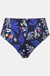Abstract Ladyfinger Extra Long Tankini Set