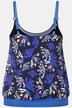 Abstract Ladyfinger Extra Long Tankini Set