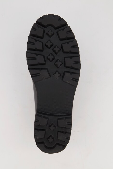 Leder-Loafer, Ziernieten, Nubukleder, Weite H
