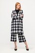 cardigan, pied-de-poule dessin, reverskraag