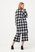 cardigan, pied-de-poule dessin, reverskraag