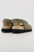 leren sandalen, trekking look, klittenbandpatje, wijdte H