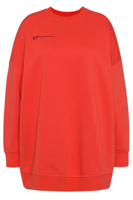 Mikina, oversize, nápis, kulatý výstřih, dlouhé rukávy
