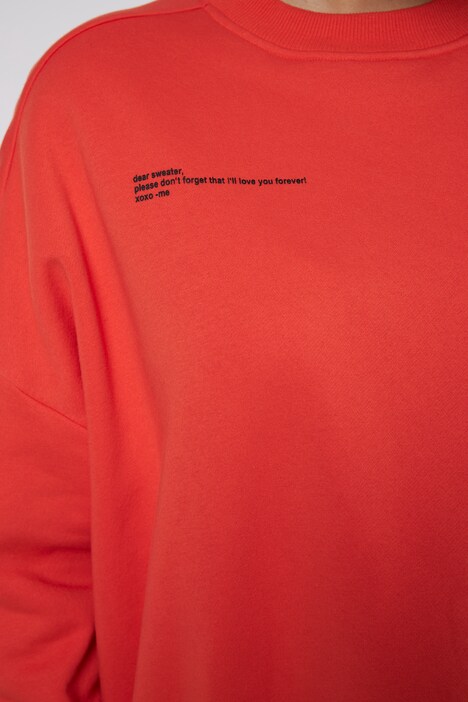 Sweatshirt, oversized, Rundhals, Langarm, Print