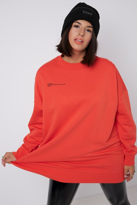 Sweatshirt, oversized, Rundhals, Langarm, Print