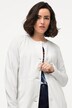 Blazer long en jersey, coutures fantaisie et col rond