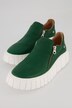 Mocassins en cuir, fermeture Éclair, semelle intérieure amovible, largeur confortable