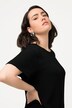 T-shirt, structuur, ronde hals, korte mouwen