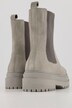 Ankelstøvler, elastisk indsats, nubuck læder, bredde H