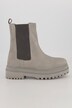 Ankelstøvler, elastisk indsats, nubuck læder, bredde H