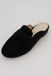 Leder-Mule, weiches Veloursleder, Weite H