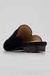 Leder-Mule, weiches Veloursleder, Weite H