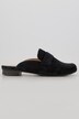 Leder-Mule, weiches Veloursleder, Weite H