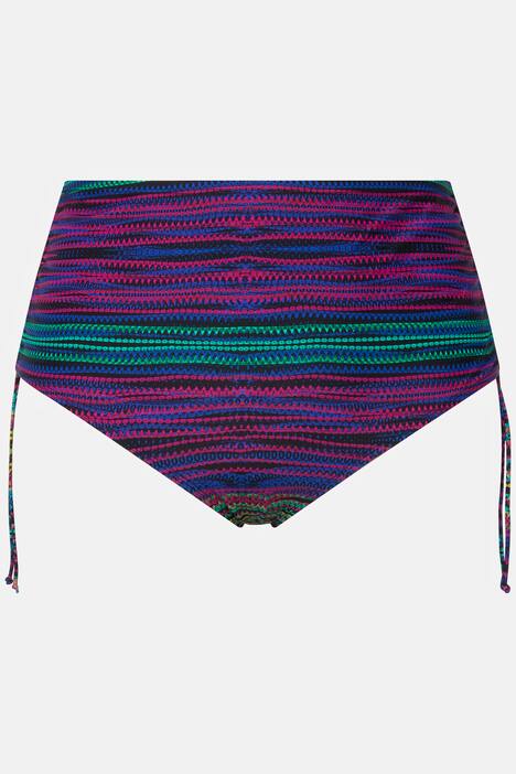 tankini, gebreide look, wikkel-effect, softcups, rimpeling