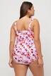 tankini, bloemen, ruches, langer bovendeel