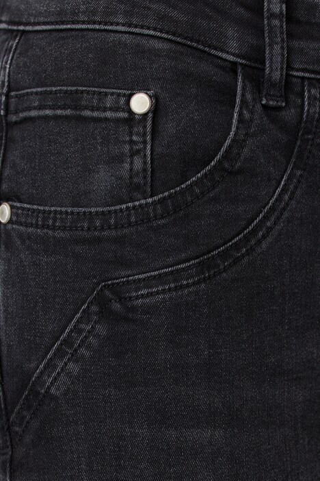 Jeans Julia, 5-Pocket-Form, Ziersteine, Saum-Umschlag