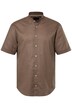 Košile, krátké rukávy, lněná směs, stojáček, Modern střih