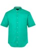 Košile, krátké rukávy, lněná směs, stojáček, Modern střih