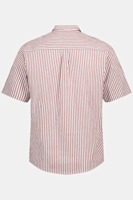Chemise en tissu gaufré Seersucker. Petit col à pointes boutonnées. Coupe Modern Fit.