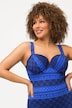 Costume da bagno con ornamenti, ruche, ferretto e coppe morbide